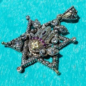 RARE RETIRED Barbara Bixby Star of David Pendant